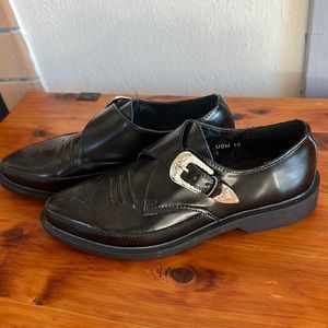 T.U.K. Pointed Toe Buckled Creepers